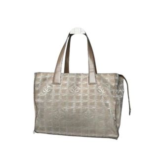 Chanel Pre-owned Tote Bags, female, Beige, Size: ONE SIZE Pre-owned New Travel Line Tote Bag