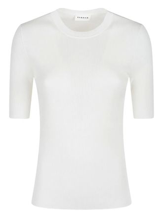 P.A.R.O.S.H. ribbed short-sleeve T-shirt - women - Polyamide/Cotton - S - White
