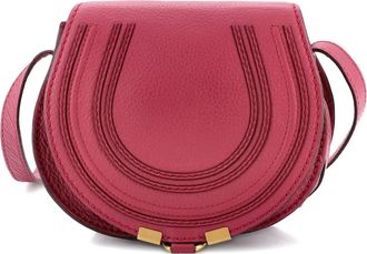 Chloé Marcie Leather Mini Crossbody Bag - Rosa