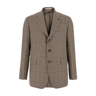 Tagliatore Heren, Jassen, Beige, Maat: 2XL Wol