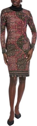 Etro Turtleneck Wool Mini Dress