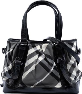 Burberry Pre-owned Burberry Beat Check Nylon Lowry Satchel Ladies ITTREGRO44SCA