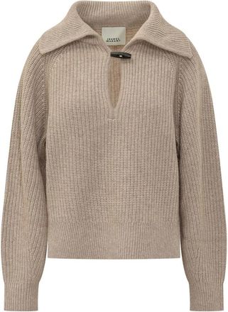 Isabel Marant Miranda-GB Pullover - Dames - Ronde hals truien - Beige - XS - Truien & Vesten