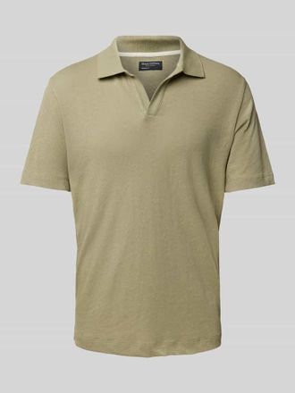 Marc O'Polo Regular Fit Poloshirt aus Baumwoll-Leinen-Mix in Mint, Gr&ouml;&szlig;e XXL