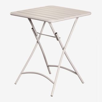 Sklum Sklum - Mesa De Jard&iacute;n Cuadrada 60x60 Cm Plegable En Acero Janti