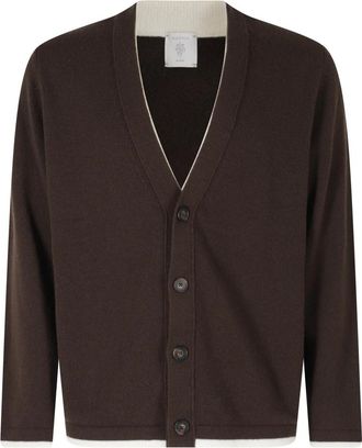 Eleventy Cardigan - Heren - Vesten - Bruin - M - Truien & Vesten