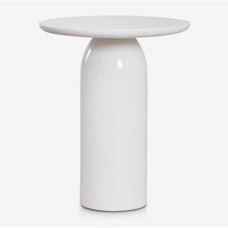 Sklum Mesa Auxiliar Redonda &Oslash;45 Cm En Cemento Layana Sklum