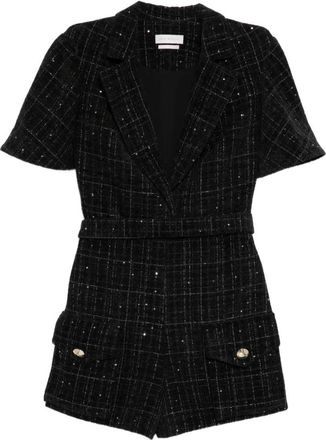 Saiid Kobeisy Tweed Short Jumpsuit