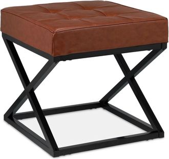 Relaxdays Hocker »Braun/Schwarz«