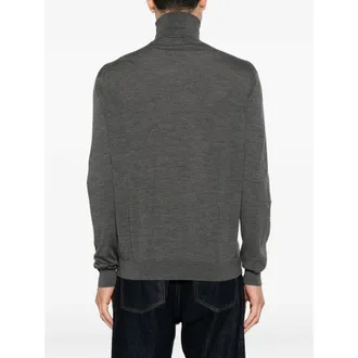 Malo Virgin Wool Roll Neck Sweater - Gray