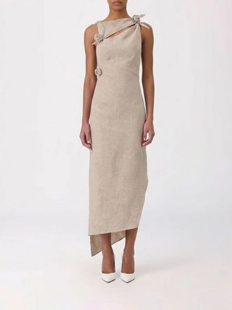 Coperni Asymmetric Linen Dress