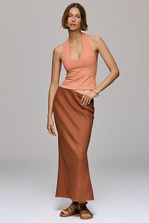 Susana Monaco Tie Halter Tank Top