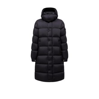 Moncler Moncler Hanoverian Hooded Long Down Jacket, Men, Black, Size: 1