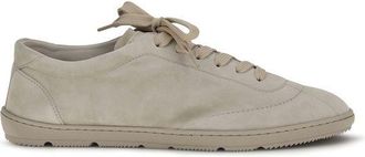 Brunello Cucinelli Beige Calf Leather Bos Taurus Low Top Mens Sneakers
