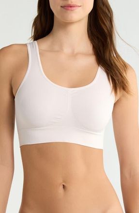 Nordstrom Seamless Tank Bralette in Pink Loft at Nordstrom, Size X-Large