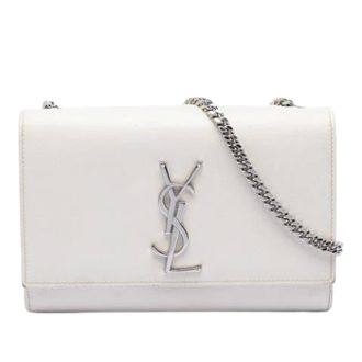 Saint Laurent Pre-owned Cross Body Bags, female, White, Size: ONE SIZE Pre-owned The Kate Crossbody Bag