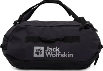 Jack Wolfskin Duffle 45 logo-print luggage bag - unisex - Recycled Polyester - One Size - Black