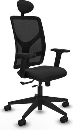 Piqueras y Crespo Silla De Oficina Piqueras Y Crespo Motilla Negro Reposabrazos Ajustables