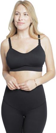 Ingrid & Isabel Cooling Nursing and Pumping Bra in Black at Nordstrom, Size Large C
