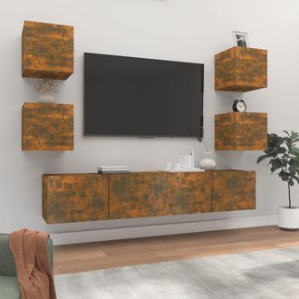 vidaXL Furniture Limited - Set De Muebles De Tv 6 Pzas Madera