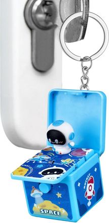 Generic Pop-Out Astronaut Keychain Pendant, Astronaut Keychain Pendant Pop-Out 3D Bag Pendant, Cute Key Ring Foldable Small Key Chain for Keys & Backpack