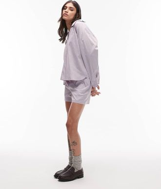 Résumé Blusa con scollo a V a righe color rame in coordinato-Multicolore