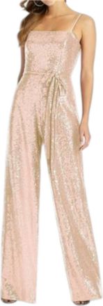 Dessy Alexis Bridesmaid Jumpsuit In Rose Gold