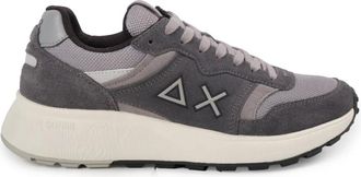 Sun 68 Hoge sneaker met Daddy zool - Heren - Sneakers - Grijs - 46 EU - Leer - Schoenen