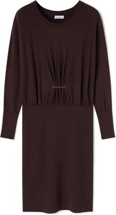 Motivi Abito in maglia drappeggiato - - Dresses - Donna - Marrone - XS