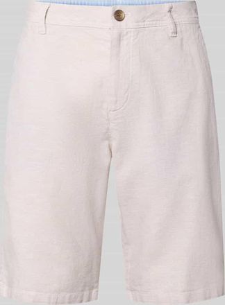 Tom Tailor Regular Fit Leinenshorts aus Leinen-Baumwoll-Mix in Beige, Gr&ouml;&szlig;e 30