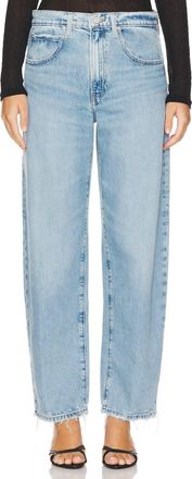Frame Denim Low Slung Barrel Jeans In Ziggy