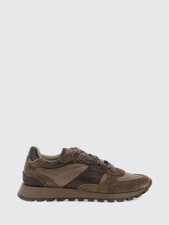 Brunello Cucinelli Bicolour Nylon and Suede Calfskin Trainers