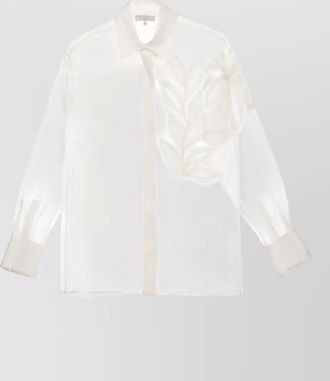 Antonelli silk long-sleeve embellished shirt