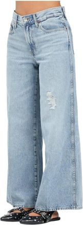 Calvin Klein Jeans Wijde Pijp Vintage Denim Jeans - Dames - Loose Fit Jeans - Blauw - W34 - Denim - Jeans