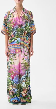 Camilla Oversized Shirt With Pocket in Turkish Delight at Nordstrom, Size X-Small