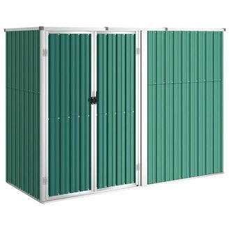 vidaXL Cobertizo Herramientas Jard&iacute;n Acero Galvanizado 225x89x161 Vidaxl