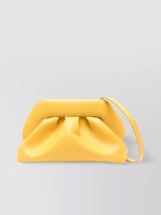 Themoir&egrave; tia pleated rectangular clutch bag with top handle