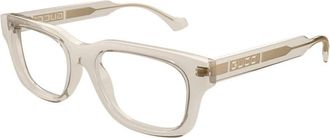 Gucci Mens Black Square Eyeglass Frames GG1731O 004