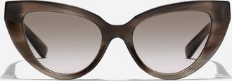 Dolce & Gabbana Dg Hinge Sunglasses - Woman Striped Grey Onesize