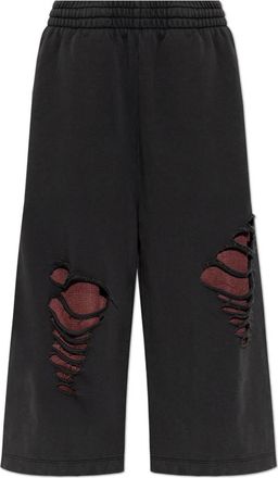 Avavav Shorts met Decoratieve Splitten - Dames - Korte Broeken - Zwart - L - Katoen - Korte Broeken