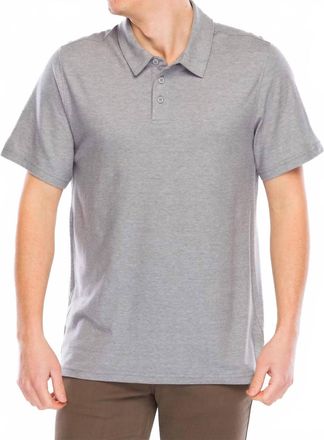 Smartwool Short Sleeve Polo In Light Gray Heather