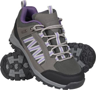 "Mountain Warehouse Belfour Women's Walking Shoes – Suede & Mesh, Lightweight, Breathable, Non-Slip Hiking Trainers"