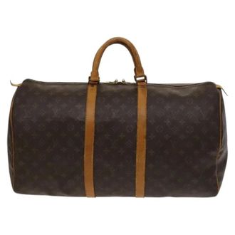 Louis Vuitton Tweedehands Canvas Louis Vuitton tassen - Dames - Pre-owned - Bruin - Maat: ONE Size Leer