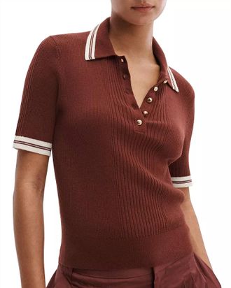 Rag & Bone Laurie Polo In Rosewood