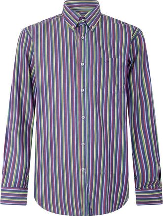 Paul & Shark Camicia a Righe in Cotone - - Shirts - Uomo - Multicolore - 5XL