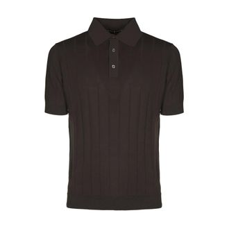 FILIPPO DE LAURENTIIS Polo Shirts, male, Brown, Size: M m/c Polo Shirt