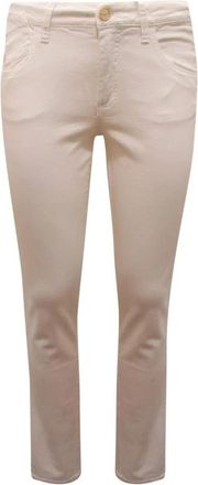 Blugirl Kanten Broek Made in Italy - Dames - Slim Fit Broeken - Wit - XS - Katoen - Broeken