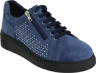 David Tate Perla Sneaker in Denim Suede at Nordstrom, Size 11