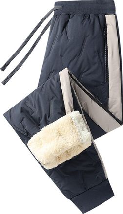 Generic Waterproof Trousers Womens Winter Warm Fleece Lined Overtrousers Comfy Soft Thicken Wool Thermal Lounge Pants Plus Size Work Trousers Hiking Outdoor J