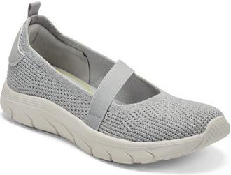 Easy Spirit x Denise Austin Varun Knit Mary Jane Sneaker in Silver at Nordstrom, Size 8.5